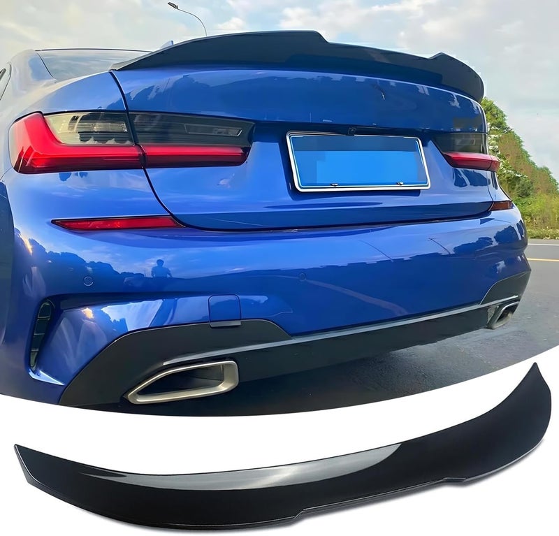 NeespoC Rear Spoiler Fit for BMW 3 Series G20 330i/ 330e/ 340i/ M340i/ M3 G80 2019-2025 Trunk Duckbill Wing, Gloss Black PSM Style Decklid Lip Exterior Accessories - Image 1